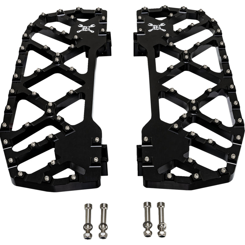 Burly Brand MX Floorboards - B13-1053B For Harley Motorcycles 1997-2026