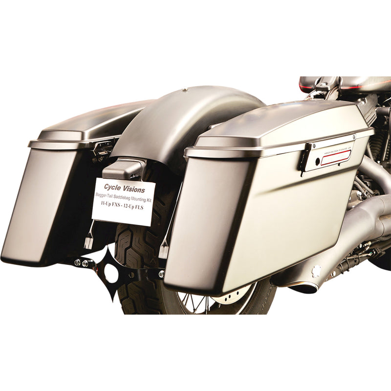 Cycle Visions Saddlebag Support - CV7190 For Harley Blackline / Softail Slim 2011-2017