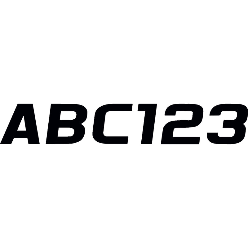 HARDLINE 4320-1221 BLK700EC Watercraft ID Kit I.D. Sticker Kit - 700 Series - Black