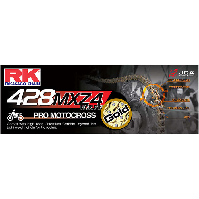 RK 1221-0265 GB428MXZ4-120 428 MXZ4 Chain 428 MXZ/4 - Heavy Duty Chain - 120 Links
