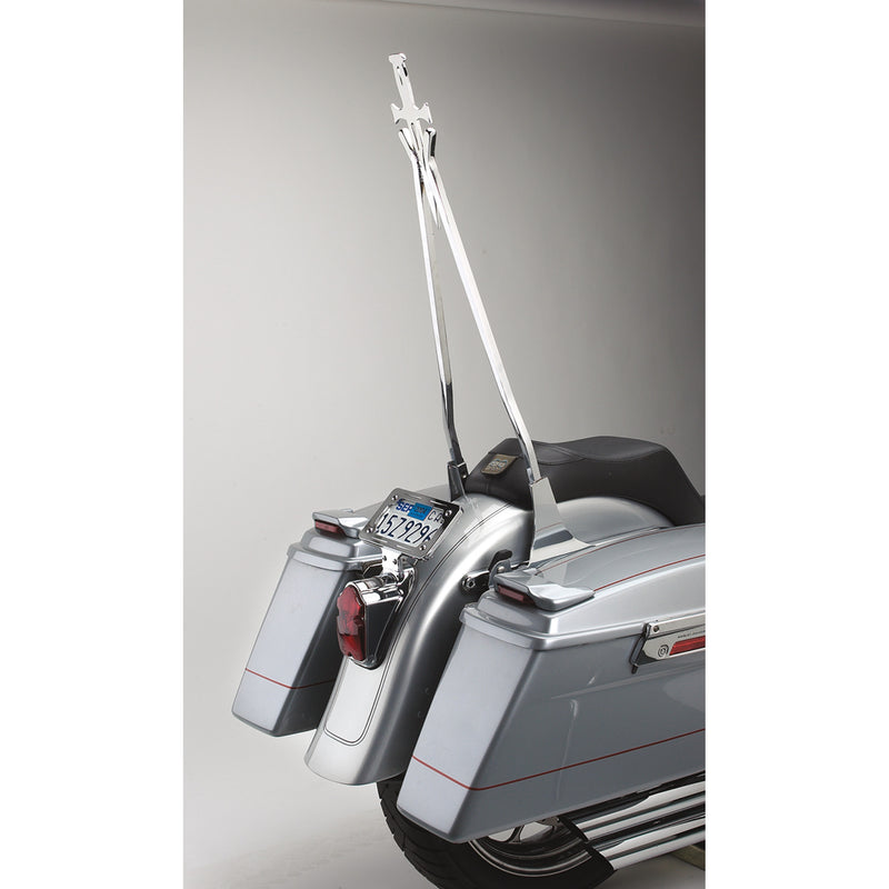 CYCLE VISIONS 1501-0031 CV-8009 Daggertude Styled Sissy Bar Sticks Sissy Bar Stick - Chrome - 30" Daggertude - Wide