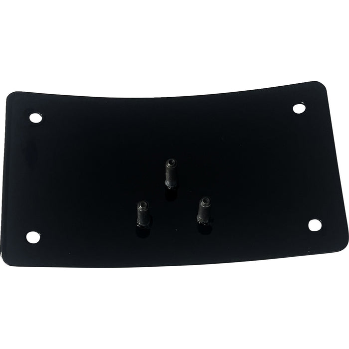 DK CUSTOM PRODUCTS 1405-0308 DK-LPR-LP-LD Low-Profile Laydown License Plate Kit License Plate Kit - Curved - Black