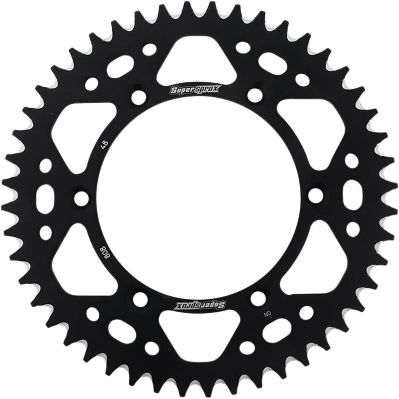Supersprox Aluminum Sprocket - RAL-808-48-BLK Kawasaki KLX400R 2003