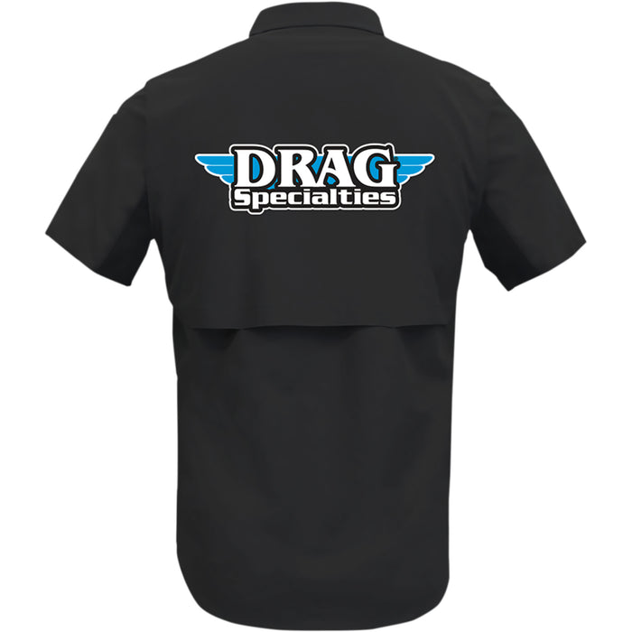THROTTLE THREADS 3040-3159 DRG31ST26BK4X Drag Specialties Vented Shop Shirt black - 4xl