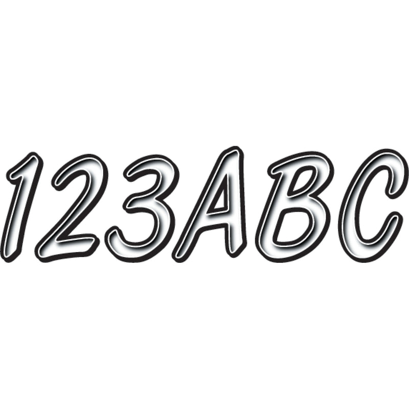 HARDLINE WHBKG400 WHBKG400 Watercraft ID Kit I.D. Sticker Kit - 400 Series - White