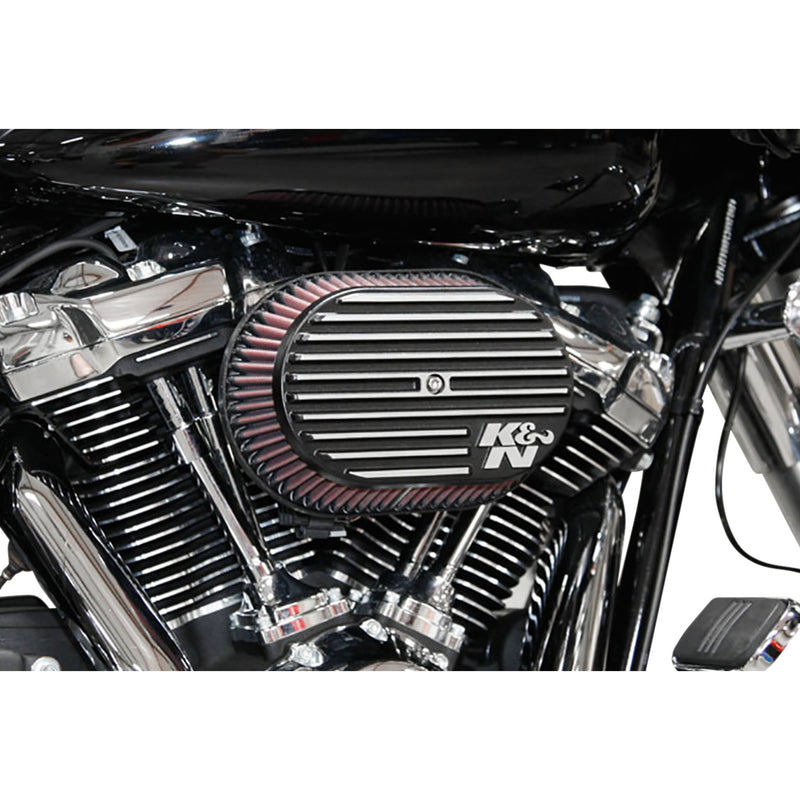 K & N Street Metal Side Draft Intake System - RK-3956 For Harley Motorcycles 2017-2023