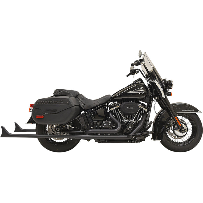 BASSANI XHAUST 1800-2406 1S76EB39 Fishtail True Dual Exhaust System - Fishtail Exhaust without Baffle - 39"