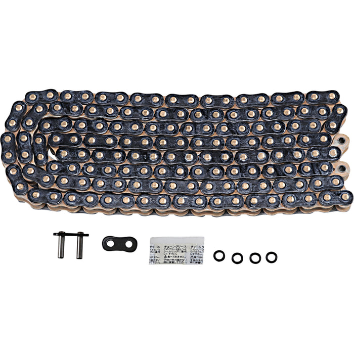 EK 1223-1485 525ZVX3-150KG 525 ZVX3 Extreme Sportbike Series Chain 525 ZVX3 - Sportbike Chain - 150 Links - Black/Gold