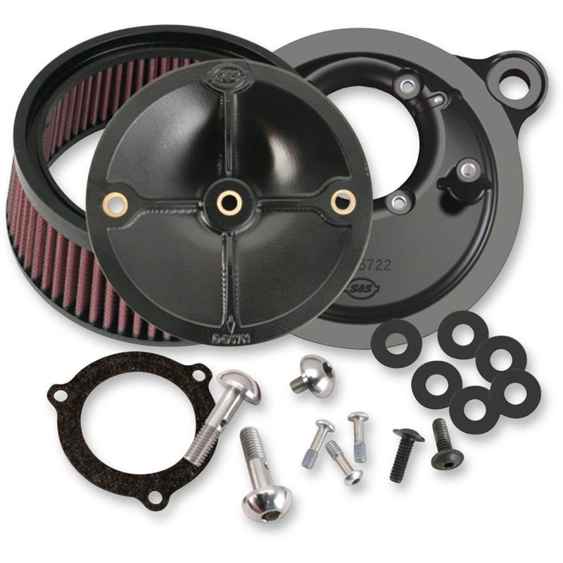S&s Cycle Super Stock Stealth Air Cleaner - 170-0165 For Harley Touring 2007-2016