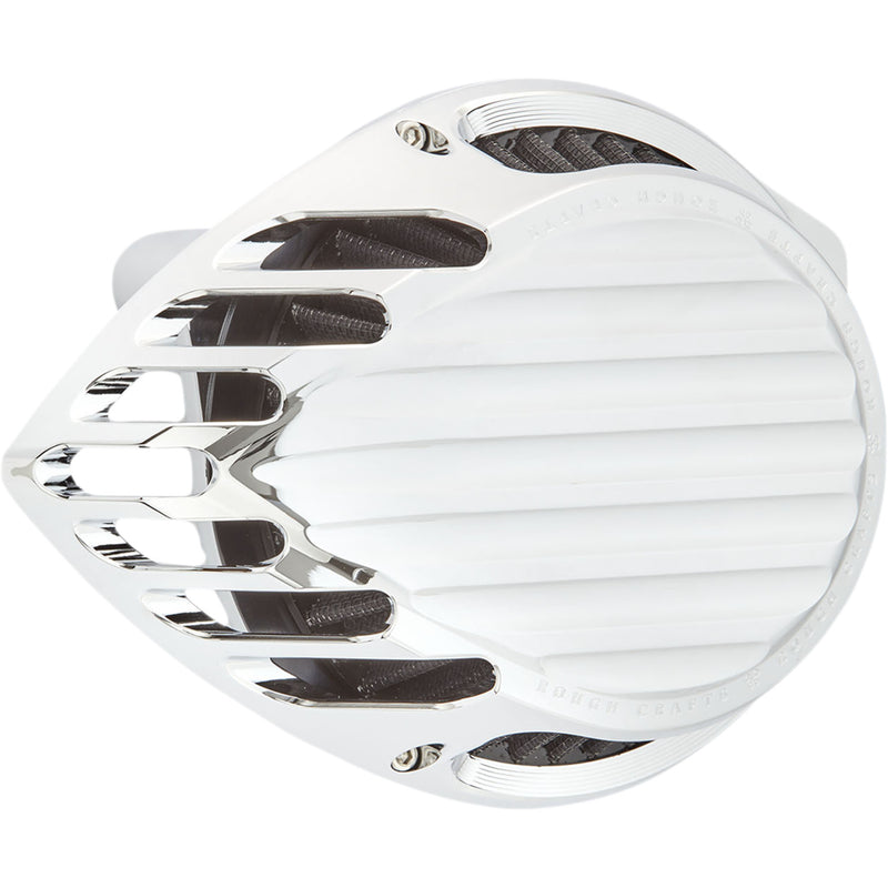 Rough Crafts Big Sucker Finned Air Cleaner - RC-600-005 For Harley Motorcycles 2008-2017