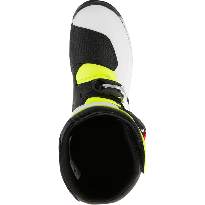 ALPINESTARS Tech-T Boots White/Red/Yellow - Fluorescent/Black US