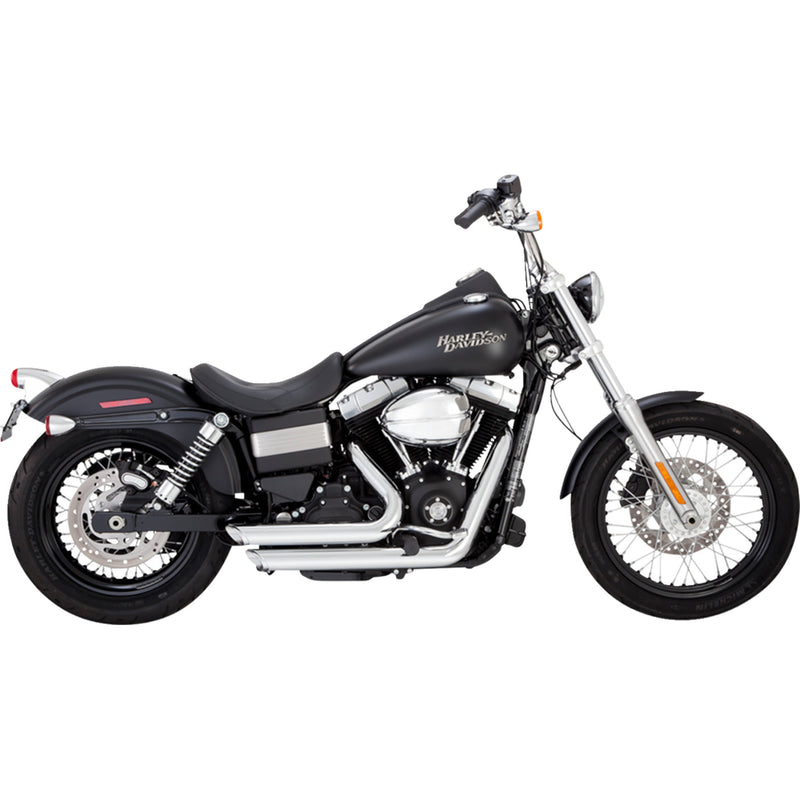 Vance & Hines Shortshots 2-Into-2 Exhaust System - 17327 For Harley Dyna 2012-2017