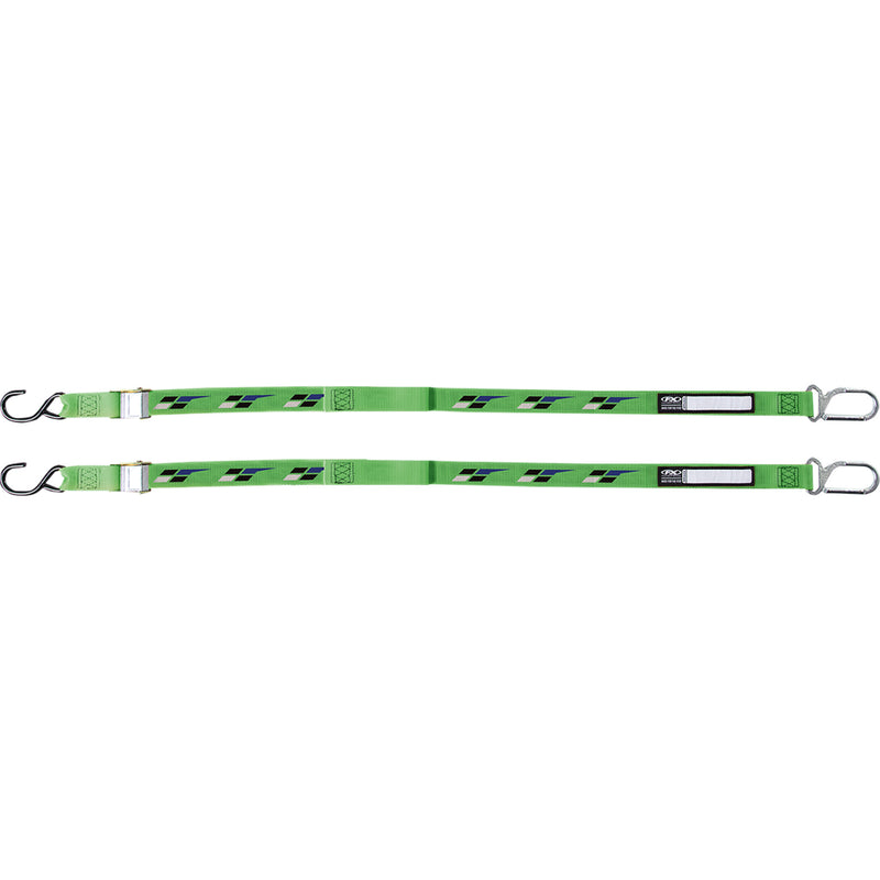 FACTORY EFFEX 3920-0492 22-45182 Tie Downs Tie-Downs - Black/Green - Kawasaki