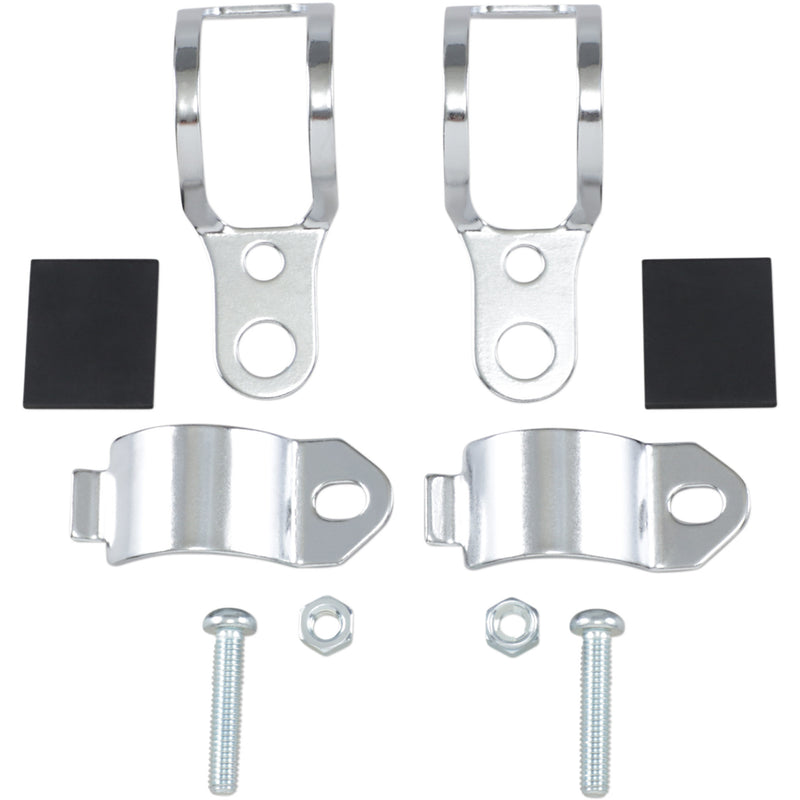 DRAG SPECIALTIES DS-285052 Universal Fork-Mount Marker Light Brackets Fork-Mount Marker Lite Brackets