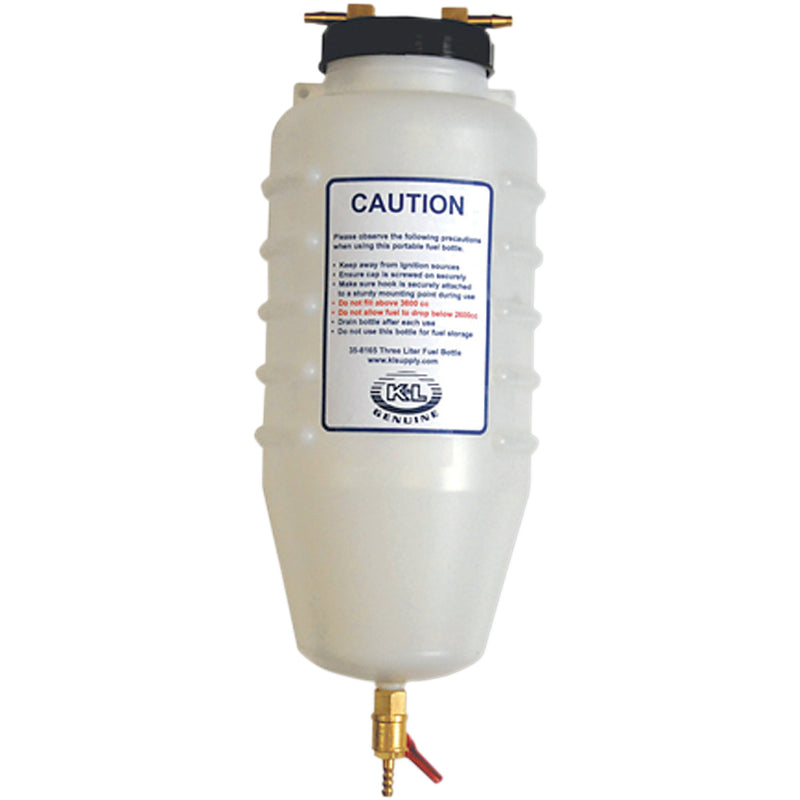 K&L SUPPLY 0702-0003 35-8165 Fuel Injected Rated Fuel Bottle 3 liters