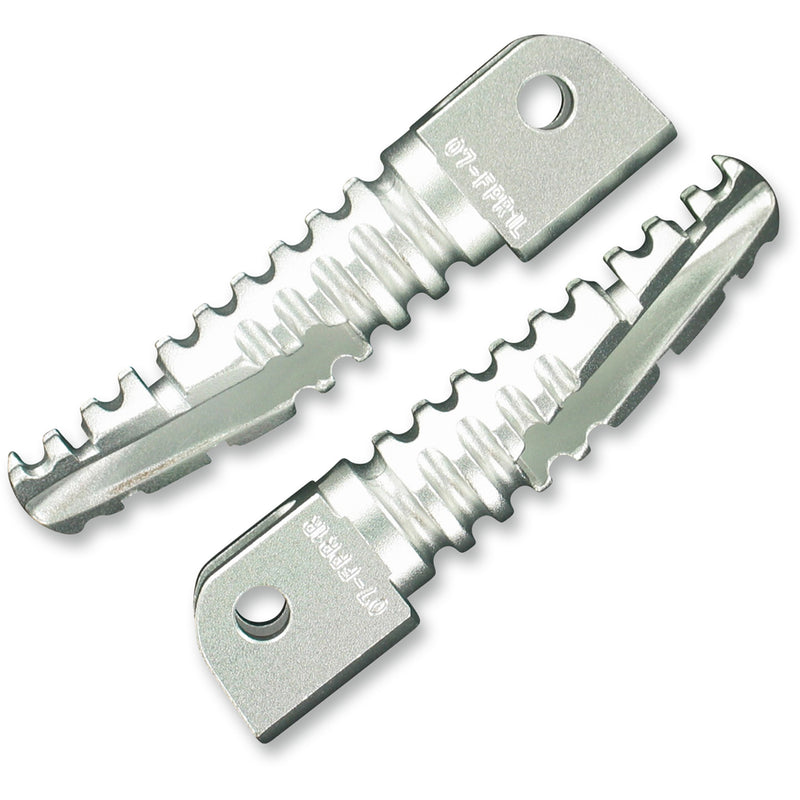 PSR 1620-0993 07-01200-21 SBK Pegs for OEM Footrests Footpegs - Silver