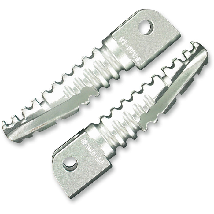 PSR 1620-0993 07-01200-21 SBK Pegs for OEM Footrests Footpegs - Silver