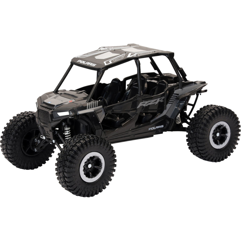 NEW RAY TOYS 7001-0125 57976C Mini Polaris RZR XP 4 Turbo Polaris RZR XP 4 Turbo 1000 - Rock Crawler - 1:18 Scale - Titanium