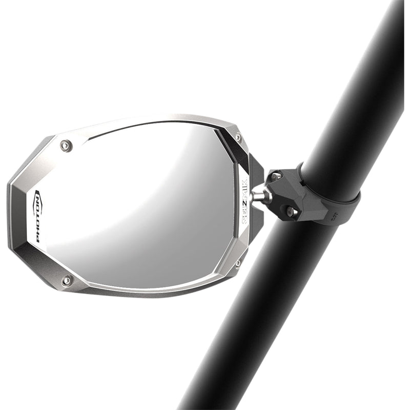 SEIZMIK 0640-1486 56-18108 Photon Mirror Mirrors - Photon - Side View - Oval - Black/Silver - 1.875"/2" ROPS - Pair