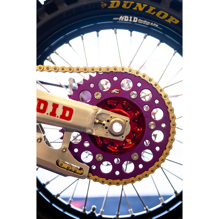 RENTHAL 1211-3093 150U-520-51GBPE Ultralight Rear Sprocket Rear Sprocket - Aluminum - 51 Tooth - Purple - Yamaha