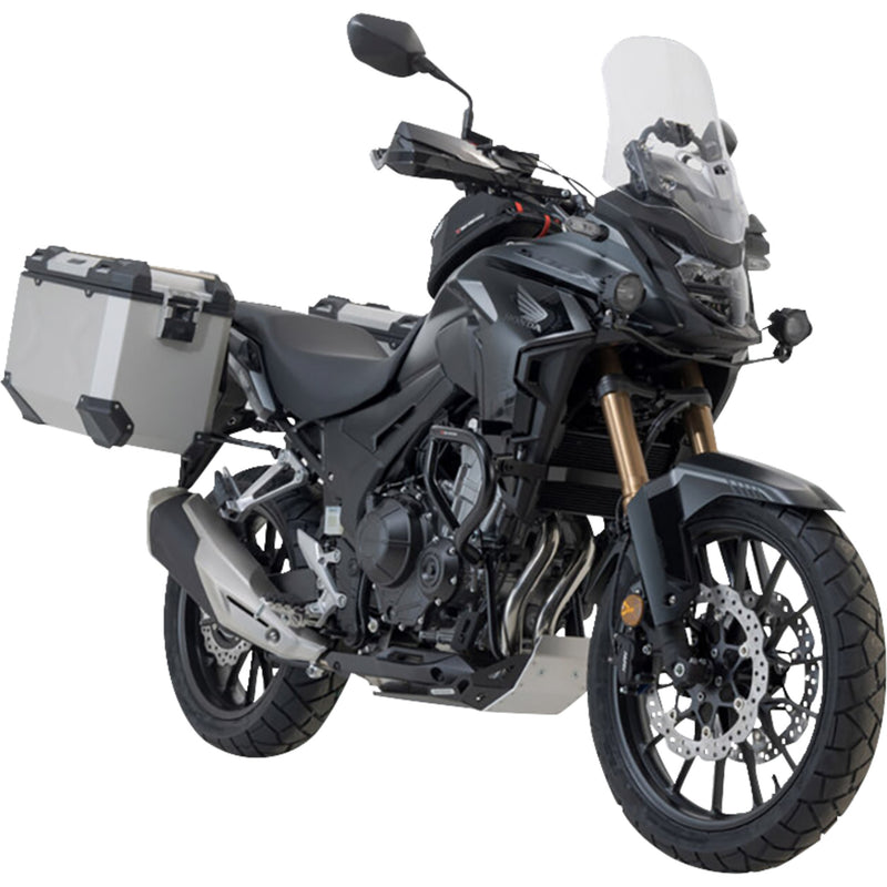 SW-MOTECH 3580-0440 KFT.01.400.70101/S TRAX ADV Aluminum Case System silver - honda cb/cbr/nx 500 '13-'24