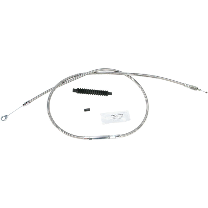 BARNETT 0652-1241 102-30-10032-06 High-Efficiency Stainless Steel Clutch Cable for Harley-Davidson - +6"