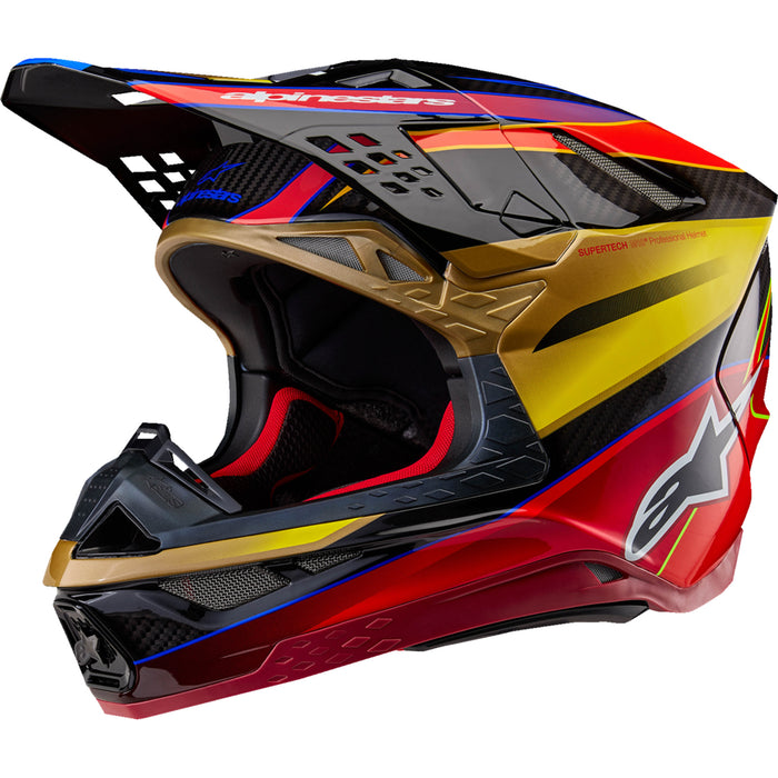 ALPINESTARS Supertech M10 Era MIPS® Helmet - Gloss Gold/Yellow/Rio Red