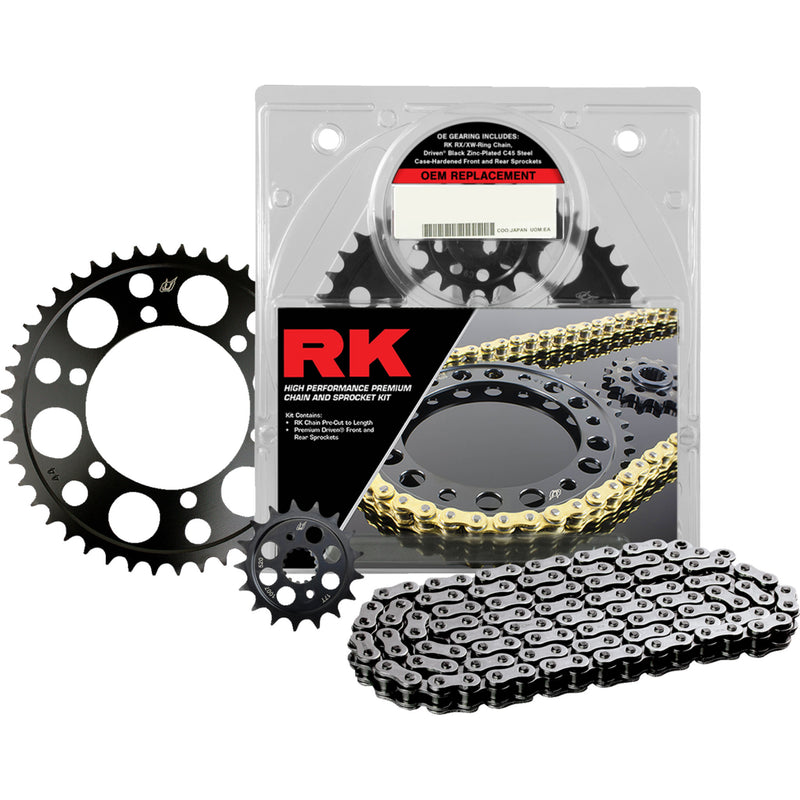 Rk OEM Replacement Chain And Sprocket Kit - 2052-900EX Kawasaki Ninja 500 2024-2025