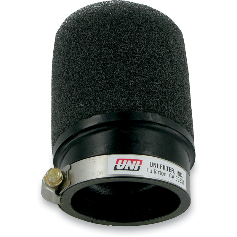 UNI FILTER 1011-1329 UP-4229SA Snowmobile Pod Air Filter angled - 2-1/4" id