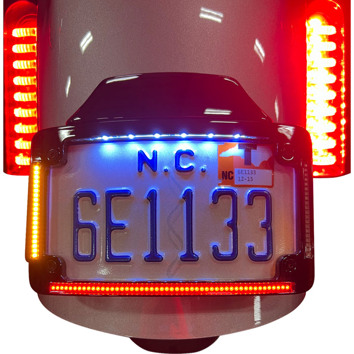 CUSTOM DYNAMICS 2030-2461 TF05-23-B License Plate Frame - LED - Black