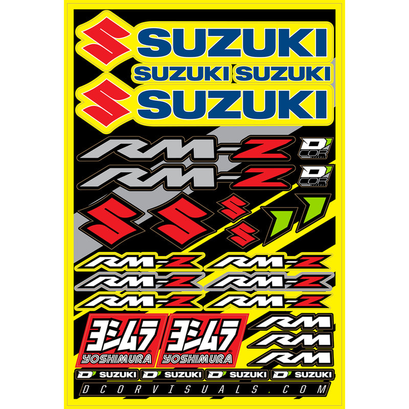 D'COR VISUALS 4320-2242 40-40-100 Decal Sheet suzuki rm-z