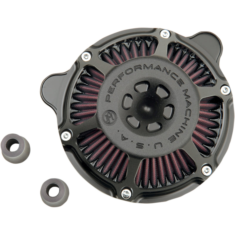 Performance Machine (pm) Max HP Air Cleaner - 0206-2078-SMB For Harley Motorcycles 1993-2017