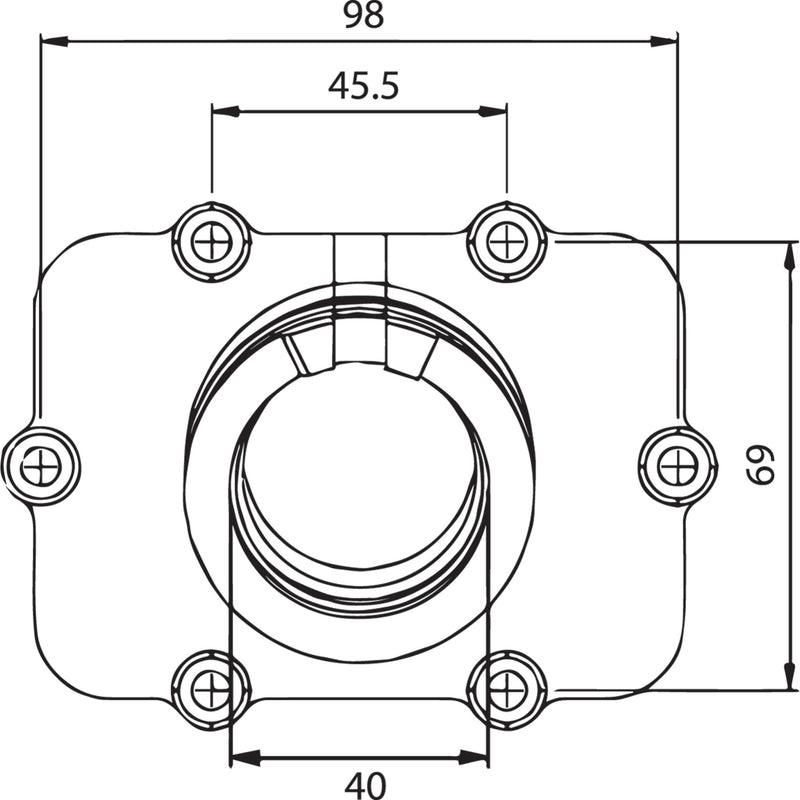 Kimpex Mounting Flange - 301753 Ski-Doo Snowmobiles 2005-2009