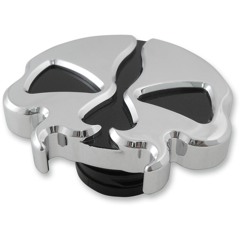 Drag Specialties Split Skull Fuel Cap For Harley Motorcycles 1996-2024