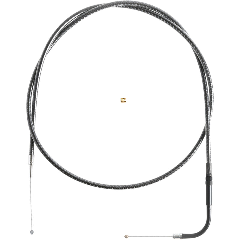 Magnum Shielding Karbonfibr Braided Throttle Idle Cable 47-1/2" - 73218 For Harley Motorcycles 1984-2017