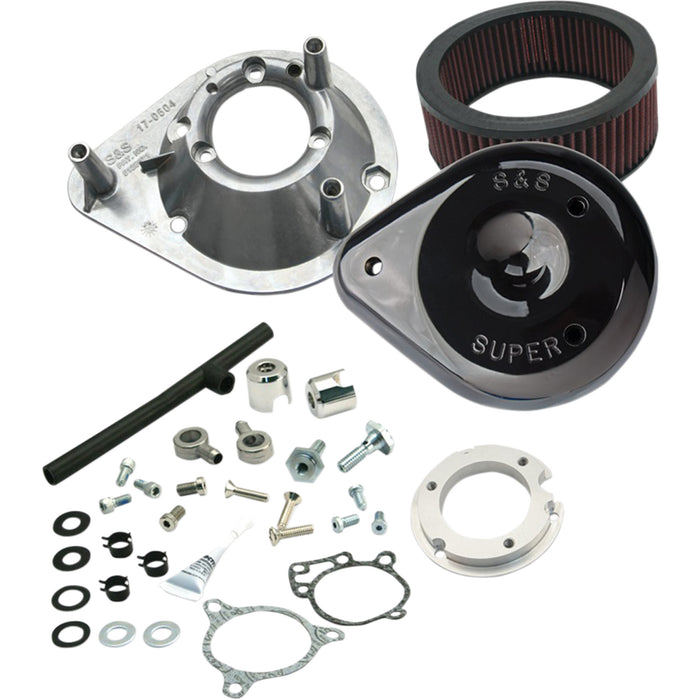 S&S CYCLE 1010-2166 170-0312B Teardrop Air Cleaner - Gloss Black