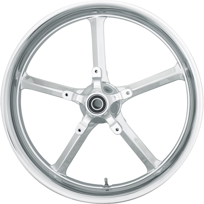 COASTAL MOTO 0202-2192 ROC-185-CH-ABST Rockstar Moto Forged Aluminum Wheel - Rear - Single Disc/with ABS - Chrome - 18x5.5 - FL
