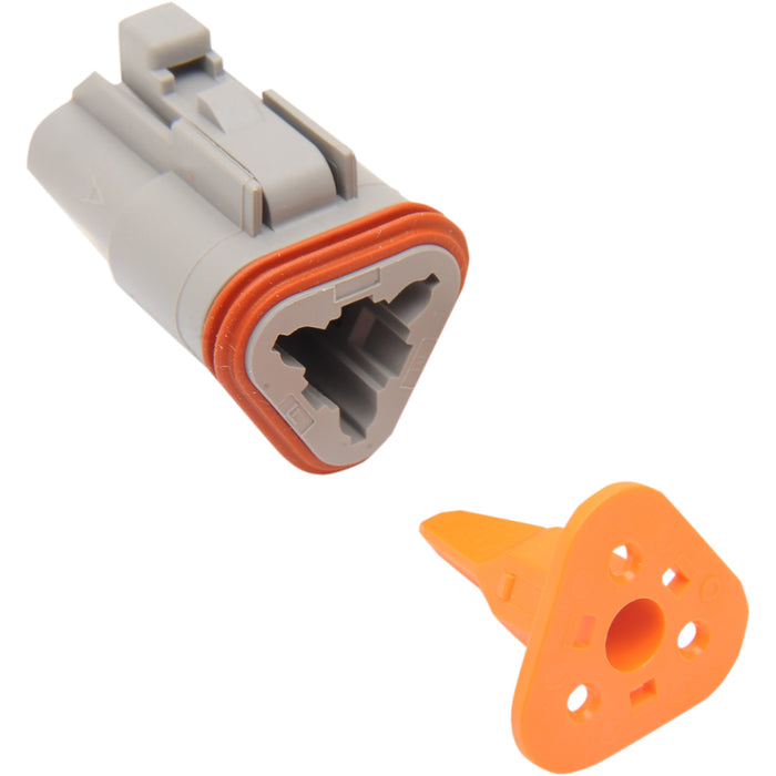 NAMZ 2120-0053 DP-3G Deutsch DT Sealed Connector Component — Wiring Connector Deutsch Plug - 3 Pin - Gray