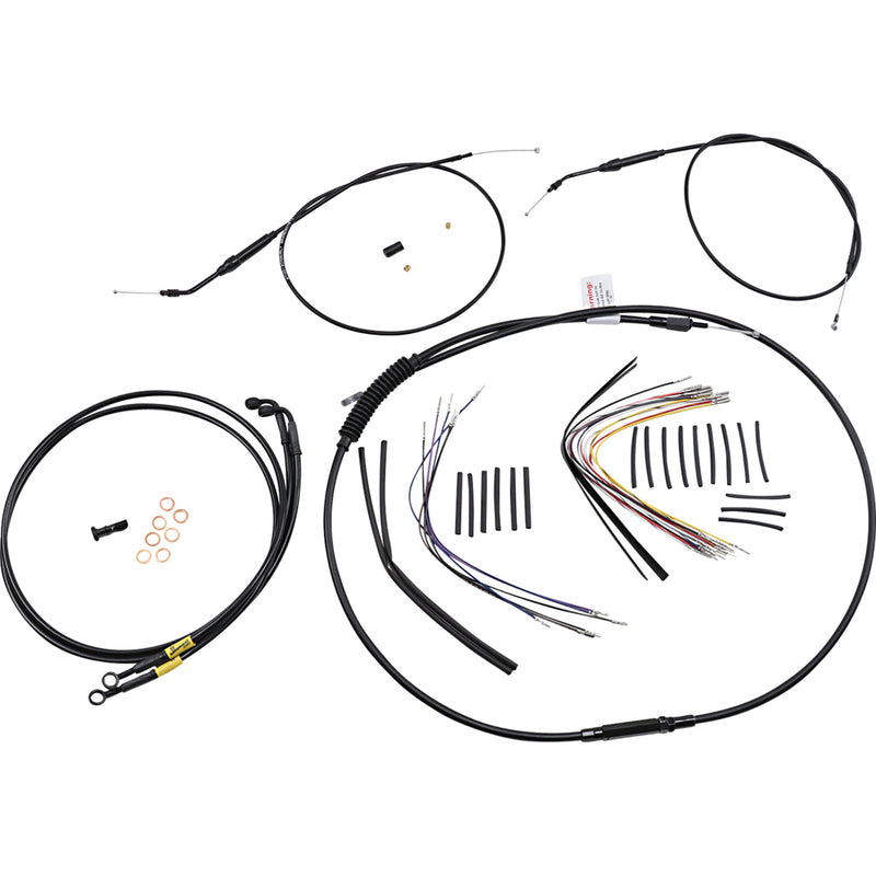 Burly Brand Complete Cable Kit - B30-1191 For Harley Dyna 1996-2005