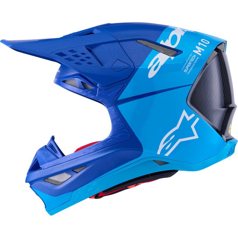 ALPINESTARS Supertech M10 Flood MIPS® Helmet - Blue/Black Carbon