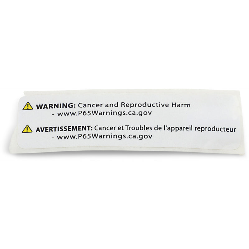 PARTS UNLIMITED 8515-0002 PROP65 LABEL MD 1 X 3.5