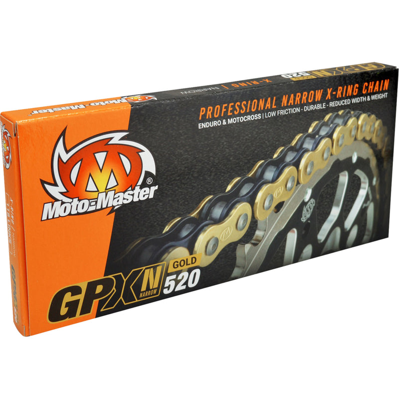 MOTO-MASTER 1222-0734 652007 GPX-N Drive Chain GPX-N 520 - Drive Chain - 120 Links - Gold