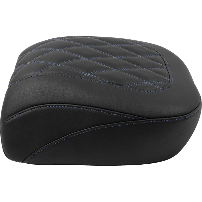 Mustang Wide Tripper™ Passenger Seat Passenger Sky Blue Stitching - 88511SB For Harley Touring 2023-2026