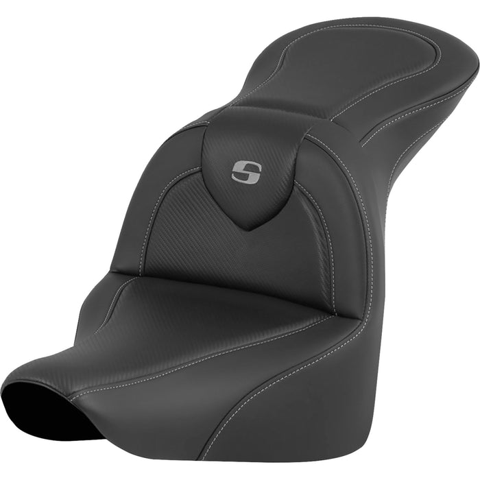 SADDLEMEN 0802-1617 818-27-185 RoadSofa™ Seat - Carbon Fiber - without Driver Backrest - FLFB/FXBR '18-'24