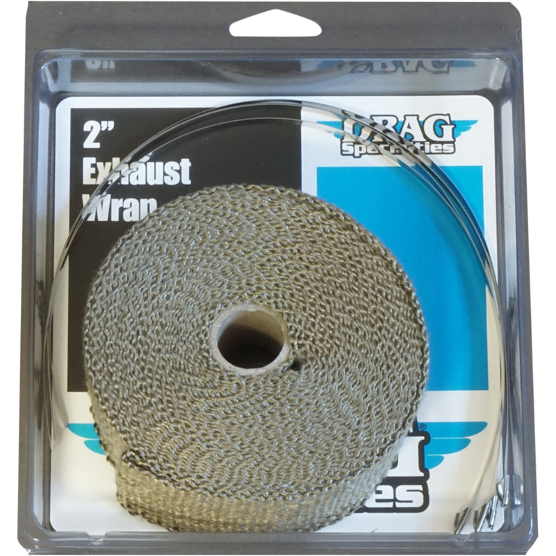 DRAG SPECIALTIES Woven Basalt Exhaust Wrap Kit Bronze - x 25'