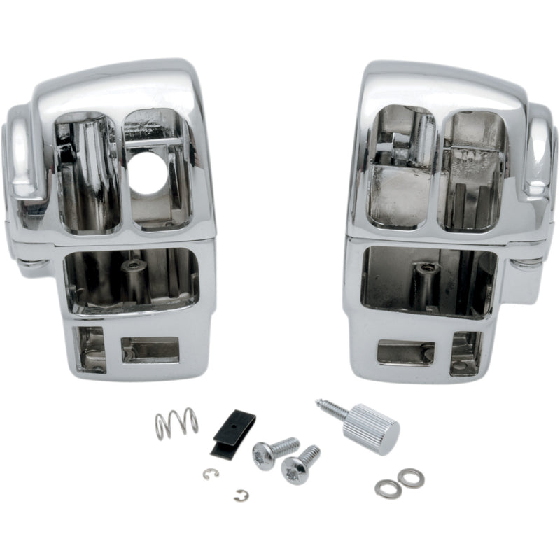 Drag Specialties Handlebar Switch Housing Kit Radio Cruise Chrome For Harley Touring 2003-2007