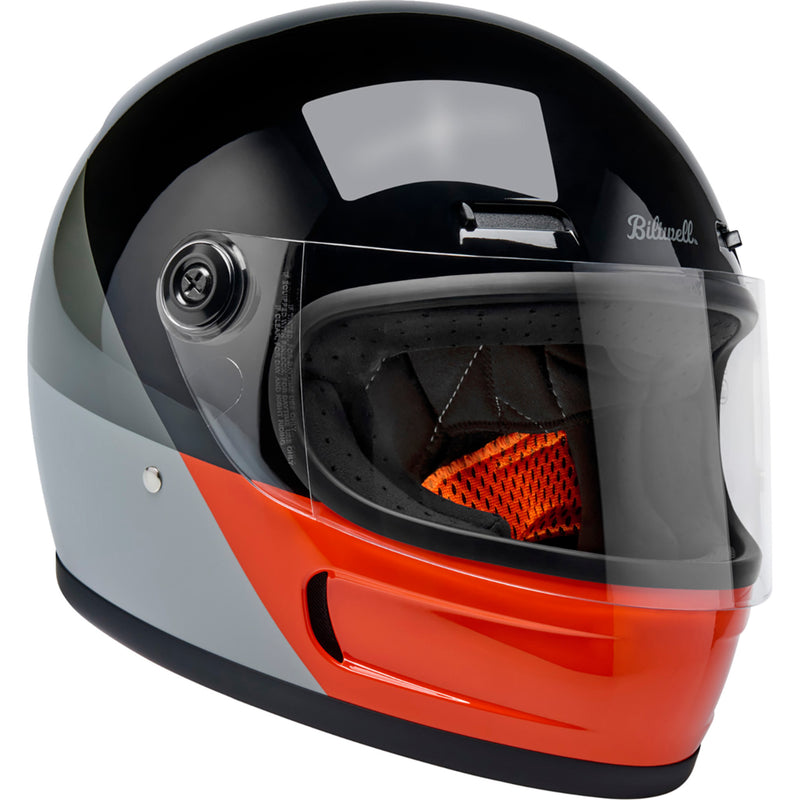 BILTWELL Gringo SV Intersection Helmet - Black/Orange/Gray