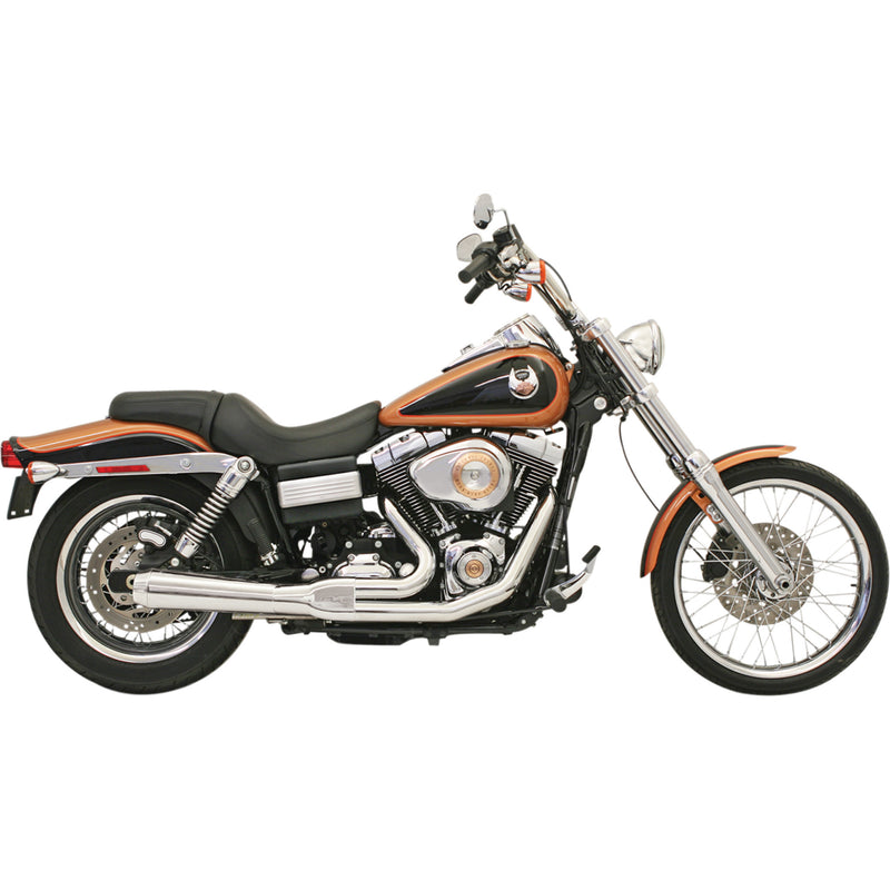 Bassani Xhaust Road Rage 2-Into-1 Exhaust System - 13112J For Harley Dyna 2006-2017