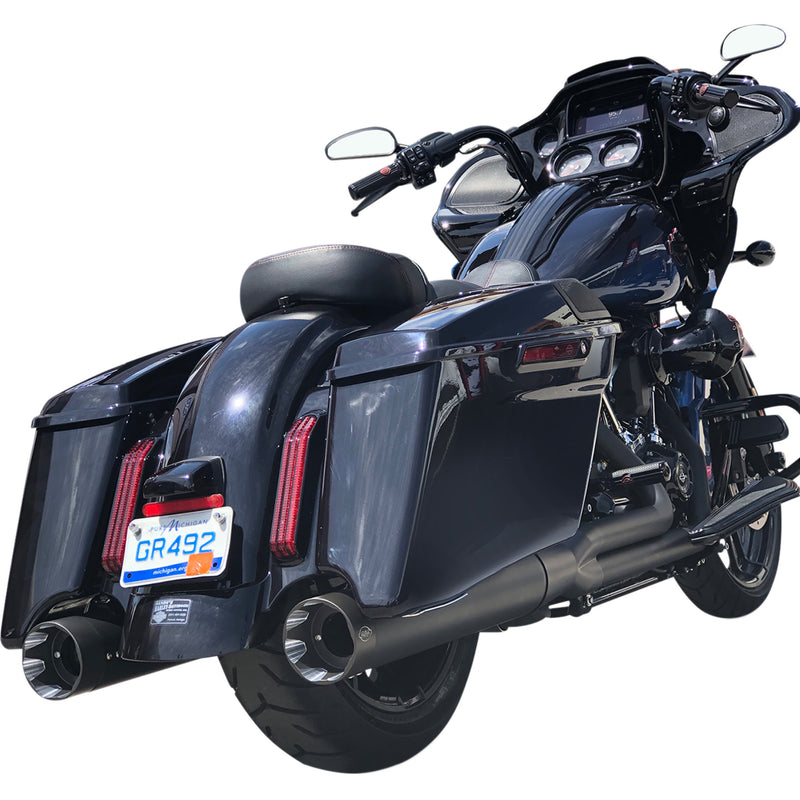 S&S Cycle Shadow Pipe - 550-0830 For Harley Touring 1995-2008