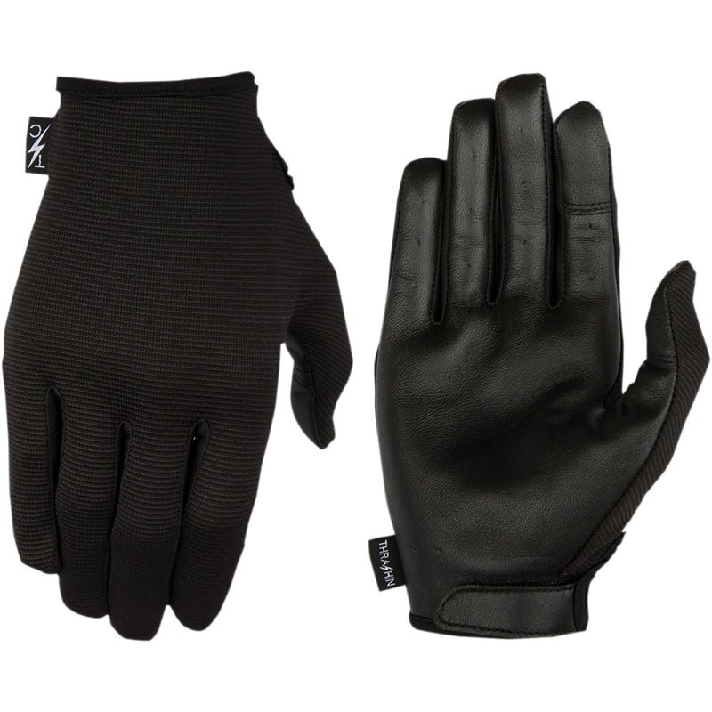 THRASHIN SUPPLY CO. Stealth Leather Palm Gloves Black